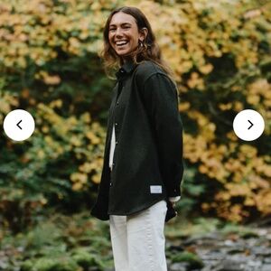 Anian Modern Melton Wool Shirt/light Jacket